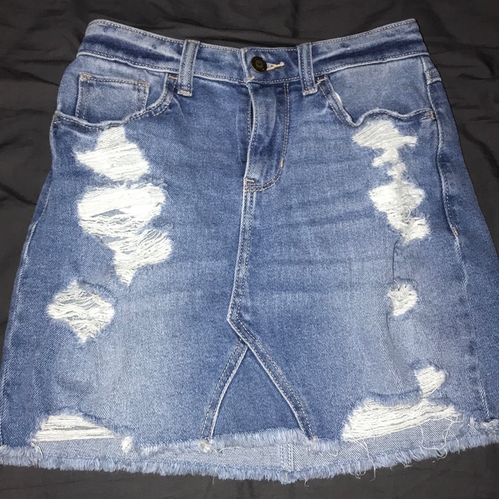 Hollister jean skirt